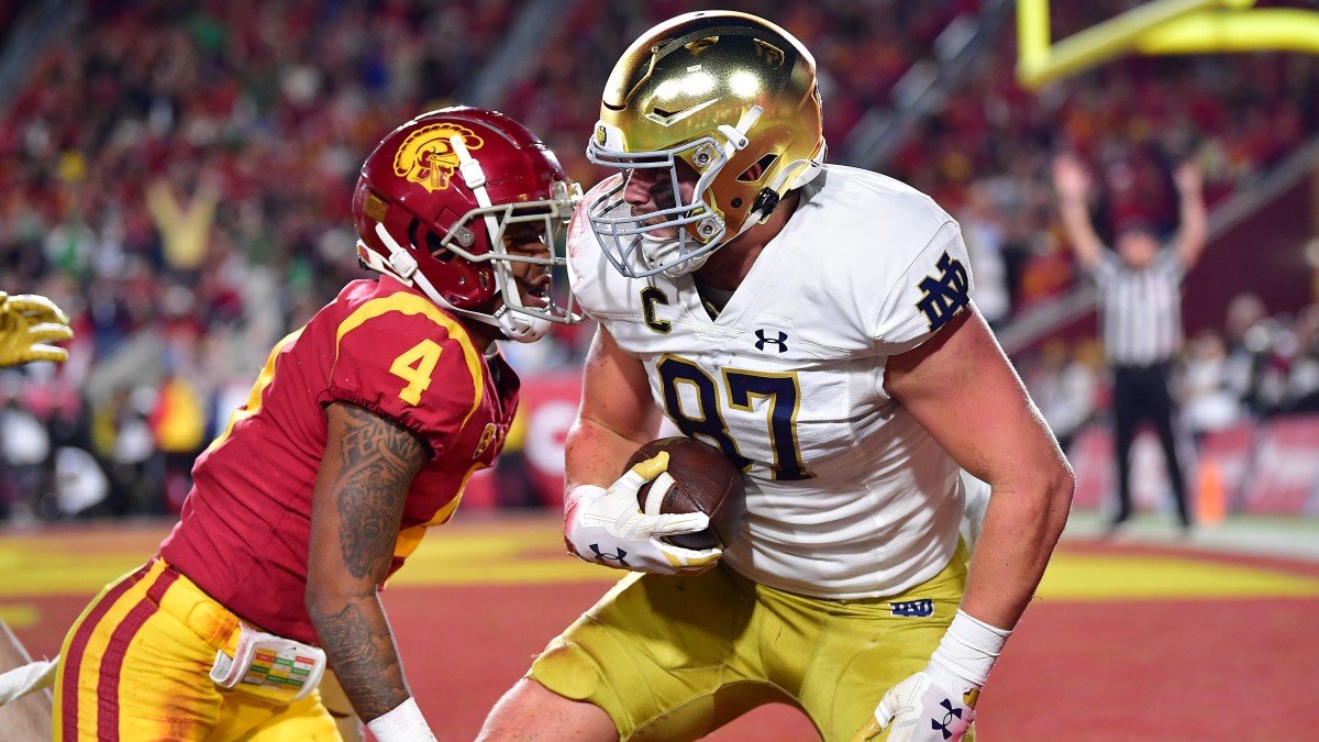 Michael Mayer scored 16 touchdowns during his final two seasons. (Gary A Vasquez/USA Today Sports)